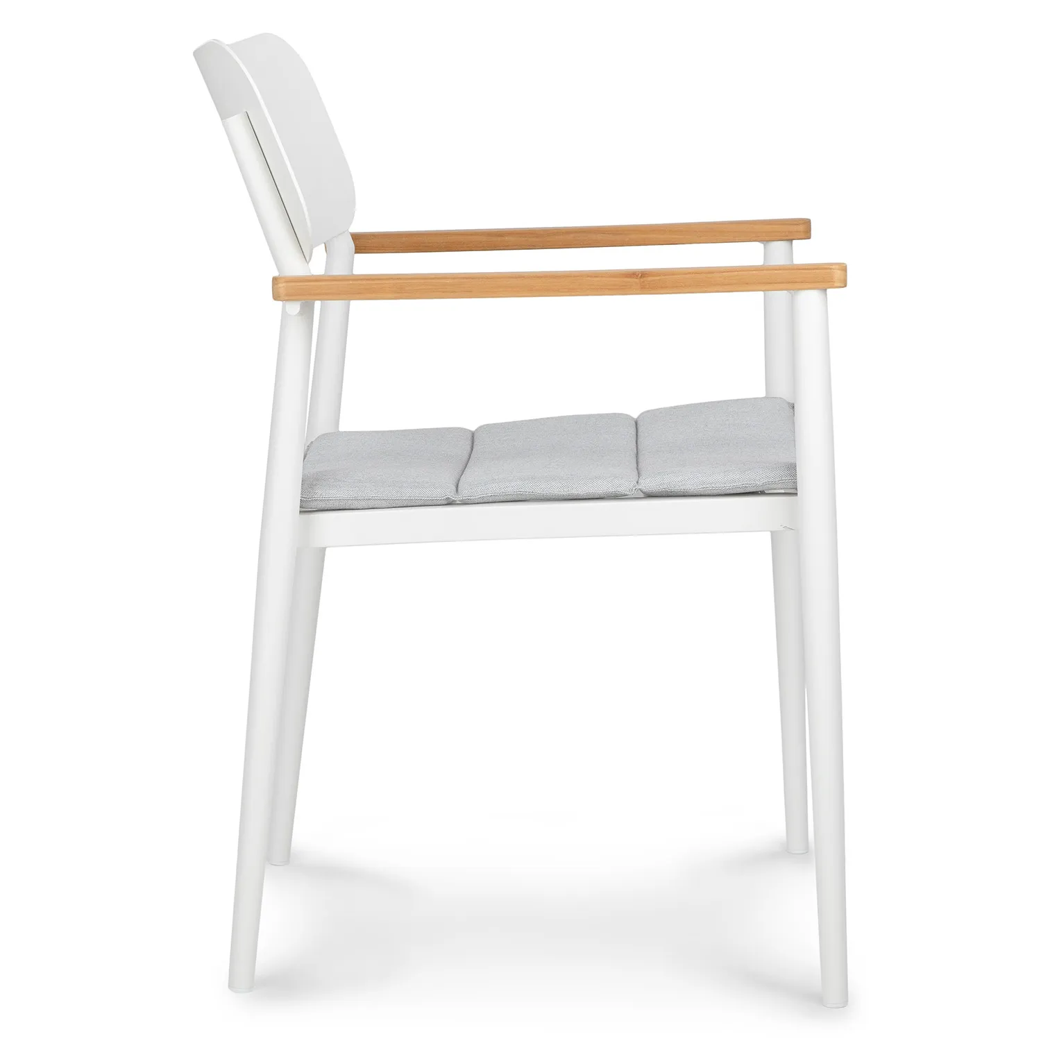 Elan Outdoor Stackable Dining Chair - White - Image 3
