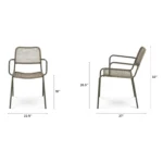 Manna Outdoor Dining Chair - Grove Green