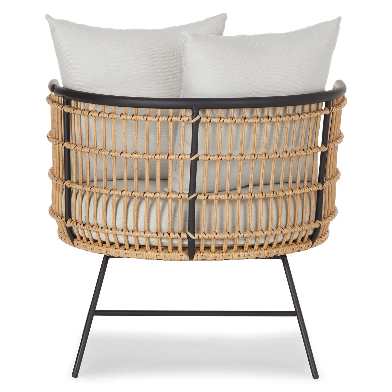 Onya 31.5_ Outdoor Lounge Chair - Lily White - Image 3