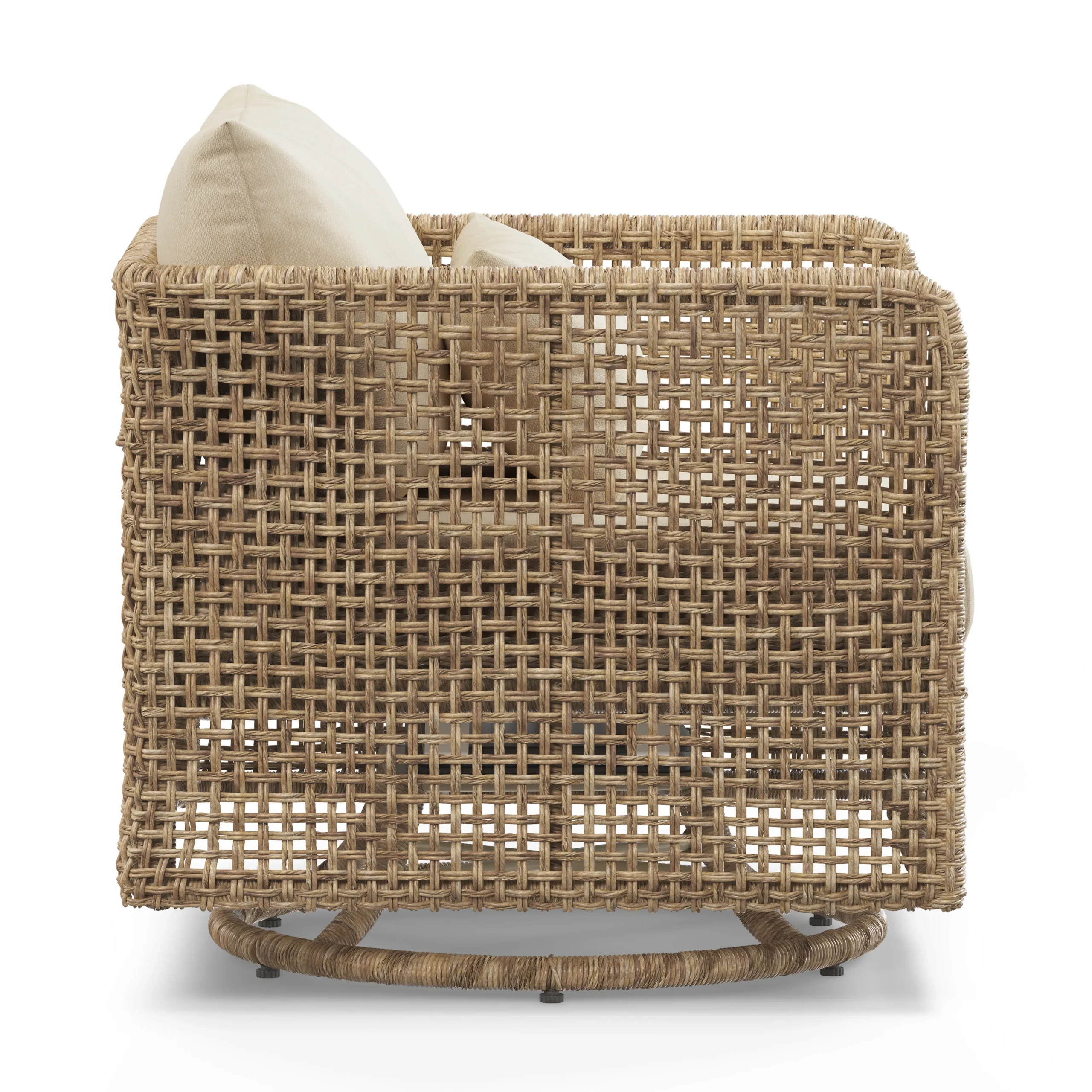 Robbi 32.5_ Outdoor Swivel Chair - Dravite Ivory - Image 9