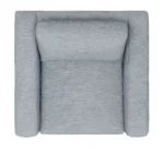 Riley 42_ Lounge Chair - Silver Light Blue