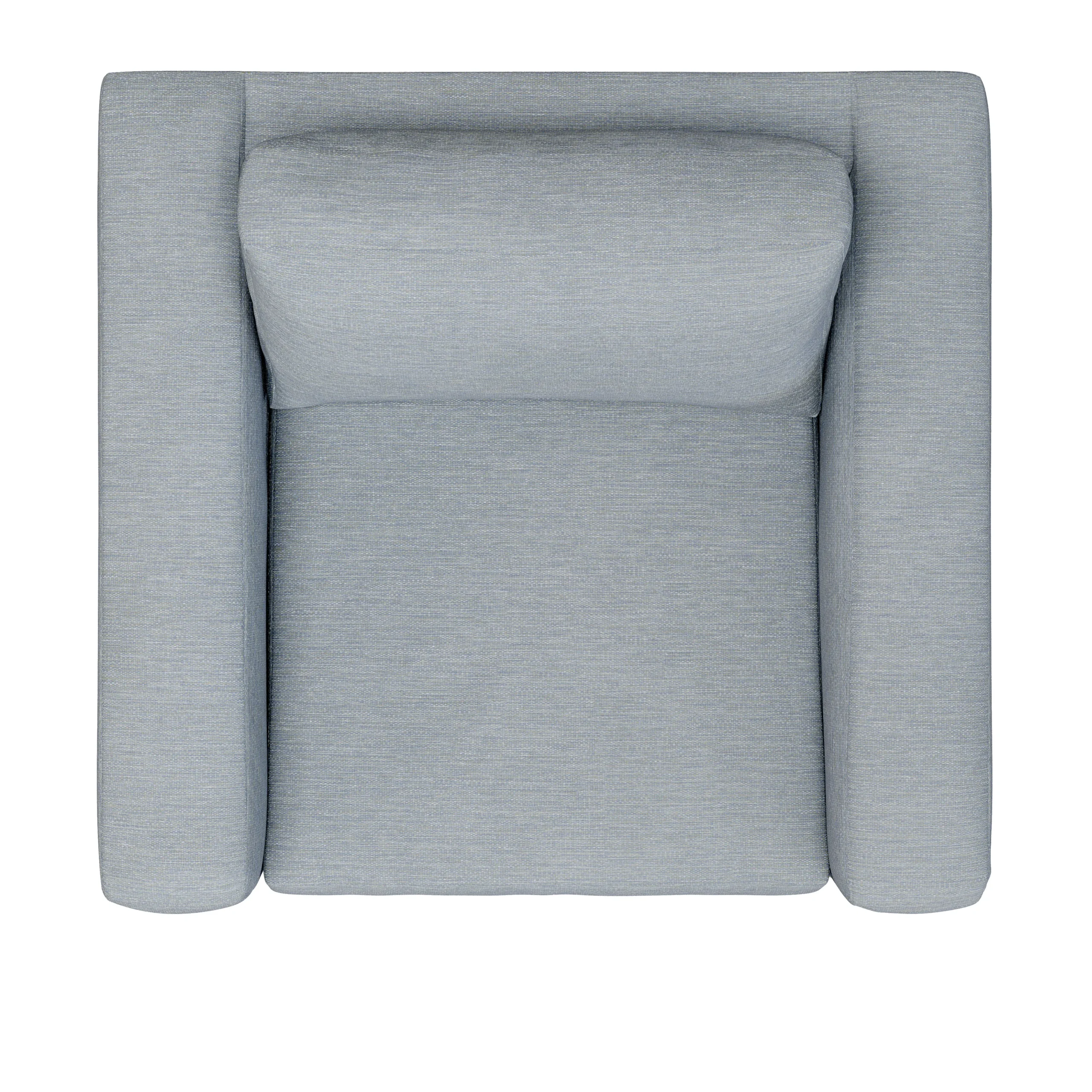 Riley 42_ Lounge Chair - Silver Light Blue - Image 6
