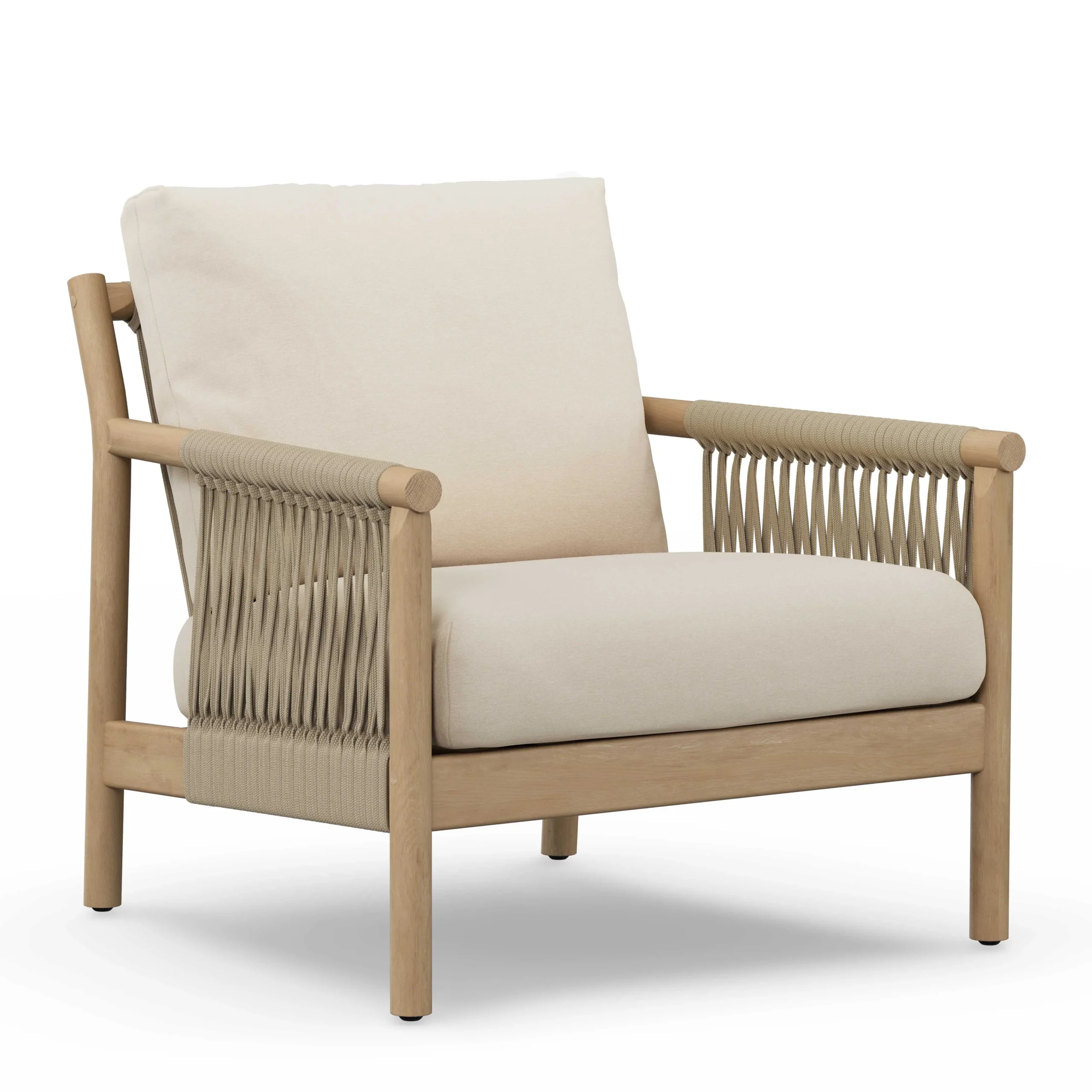 Rosa 34.5_ Outdoor Lounge Chair - Dravite Ivory - Image 5
