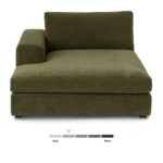 Beta 49_ Left Chaise Module - Cypress Green