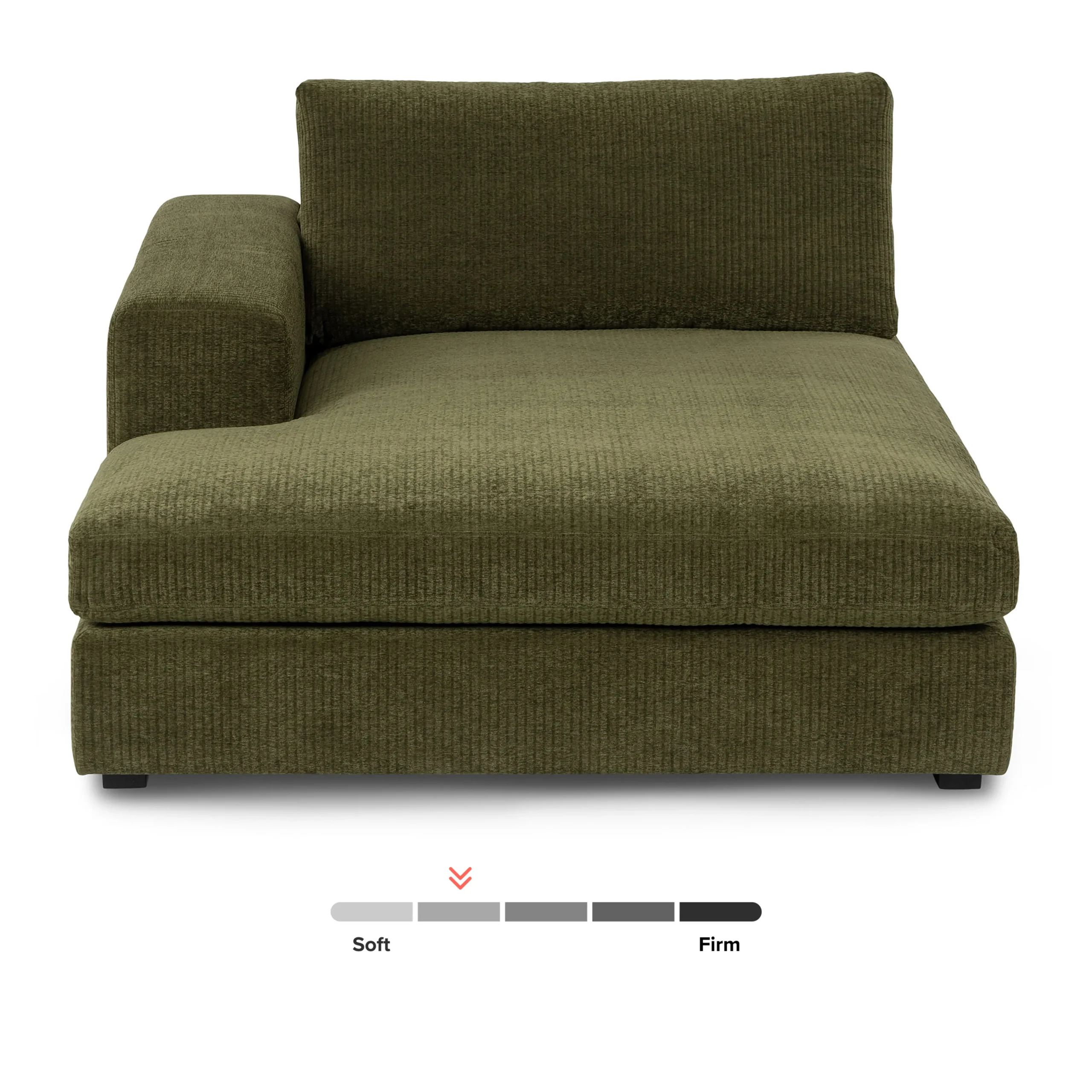 Beta 49_ Left Chaise Module - Cypress Green - Image 11