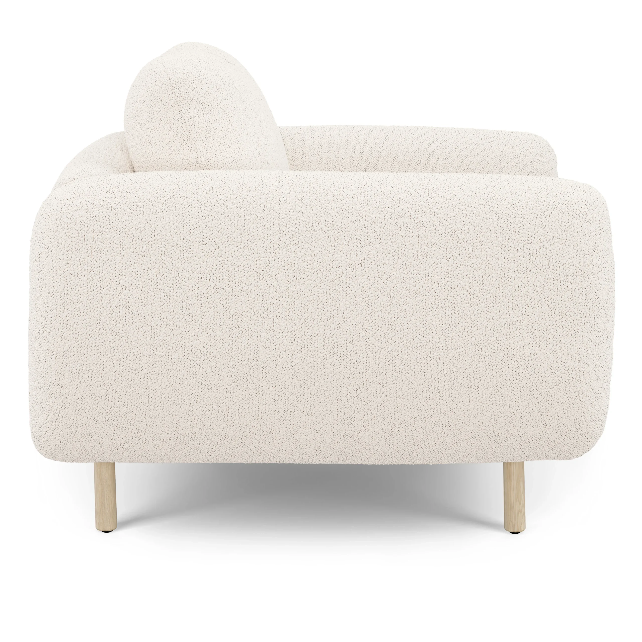 Sanders 37_ Lounge Chair - Ivory Wool Bouclé - Image 9