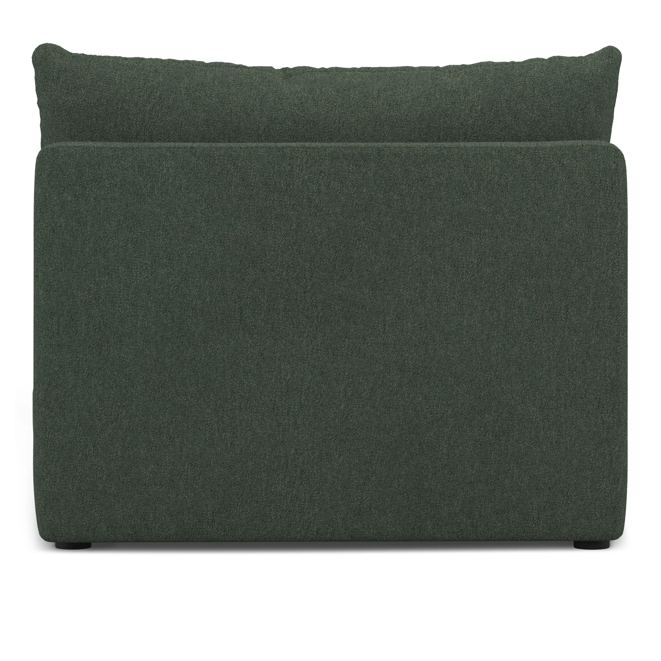 Leigh 39.5_ Armless Chair Module - Green Wool Bouclé - Image 11