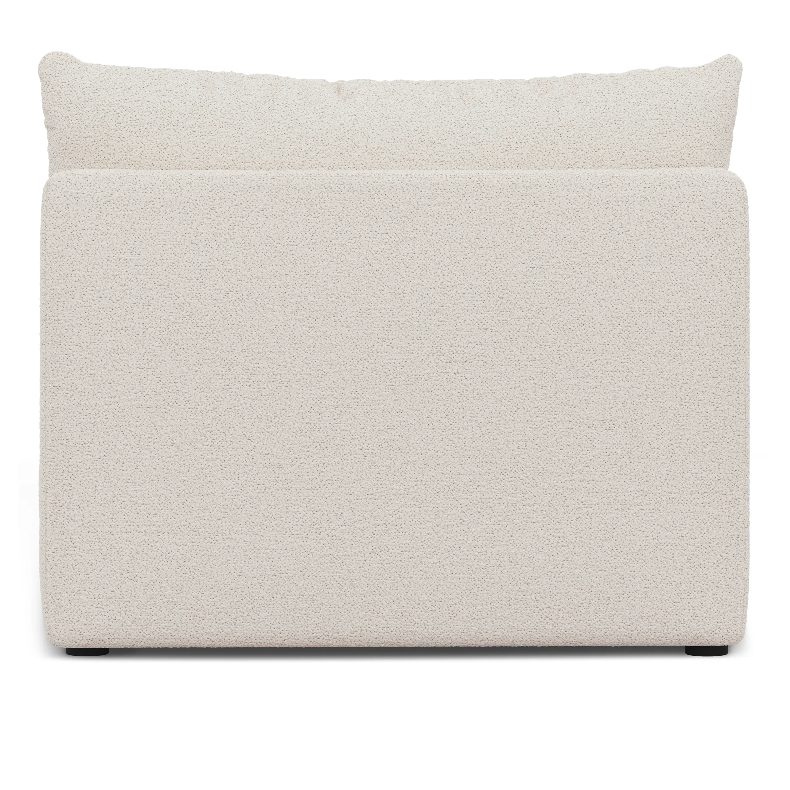 Leigh 39.5_ Armless Chair Module - Ivory Wool Bouclé - Image 9