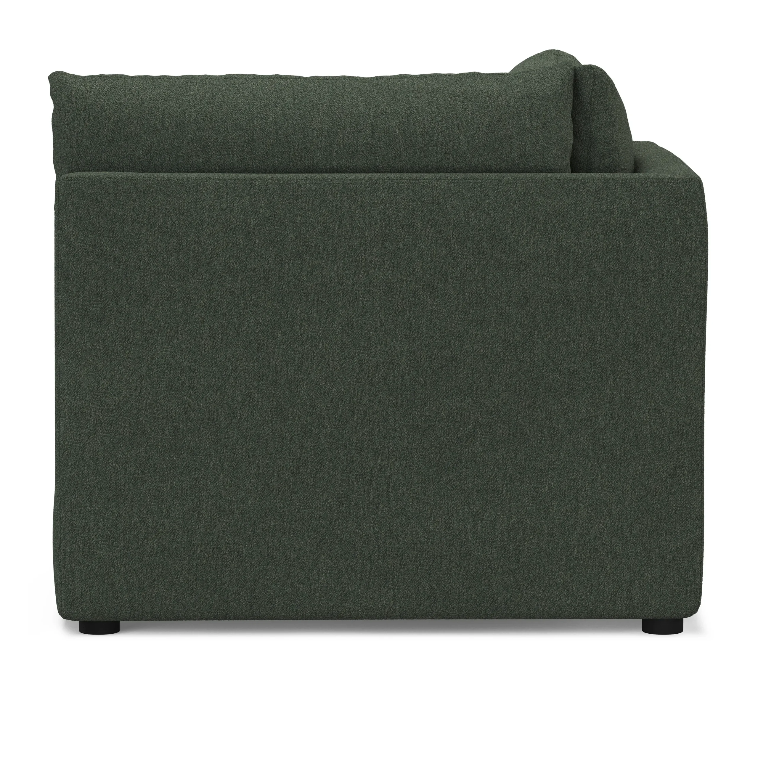 Leigh 41_ Corner Chair Module - Green Wool Bouclé - Image 9