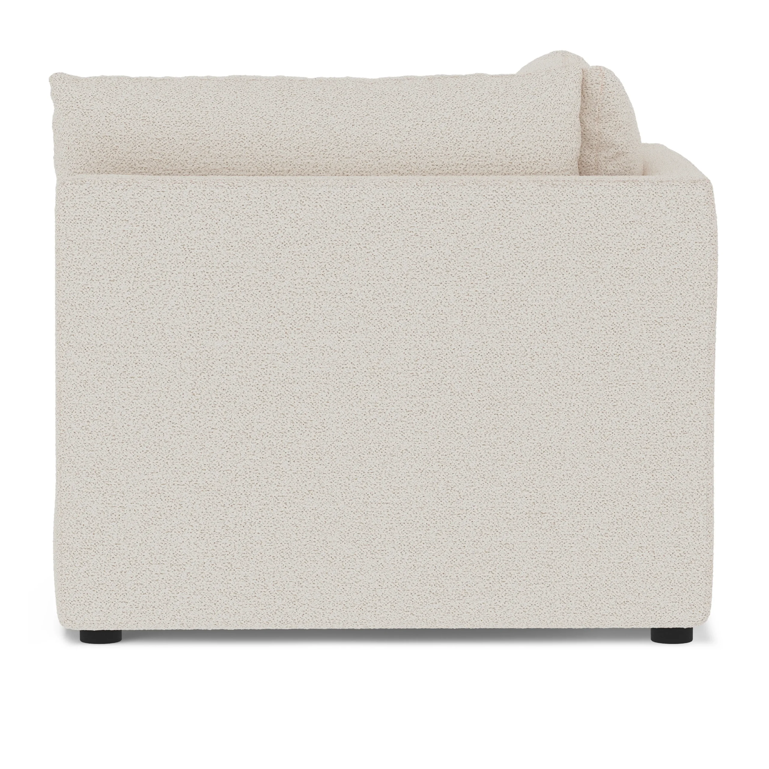 Leigh 41_ Corner Chair Module - Ivory Wool Bouclé - Image 7