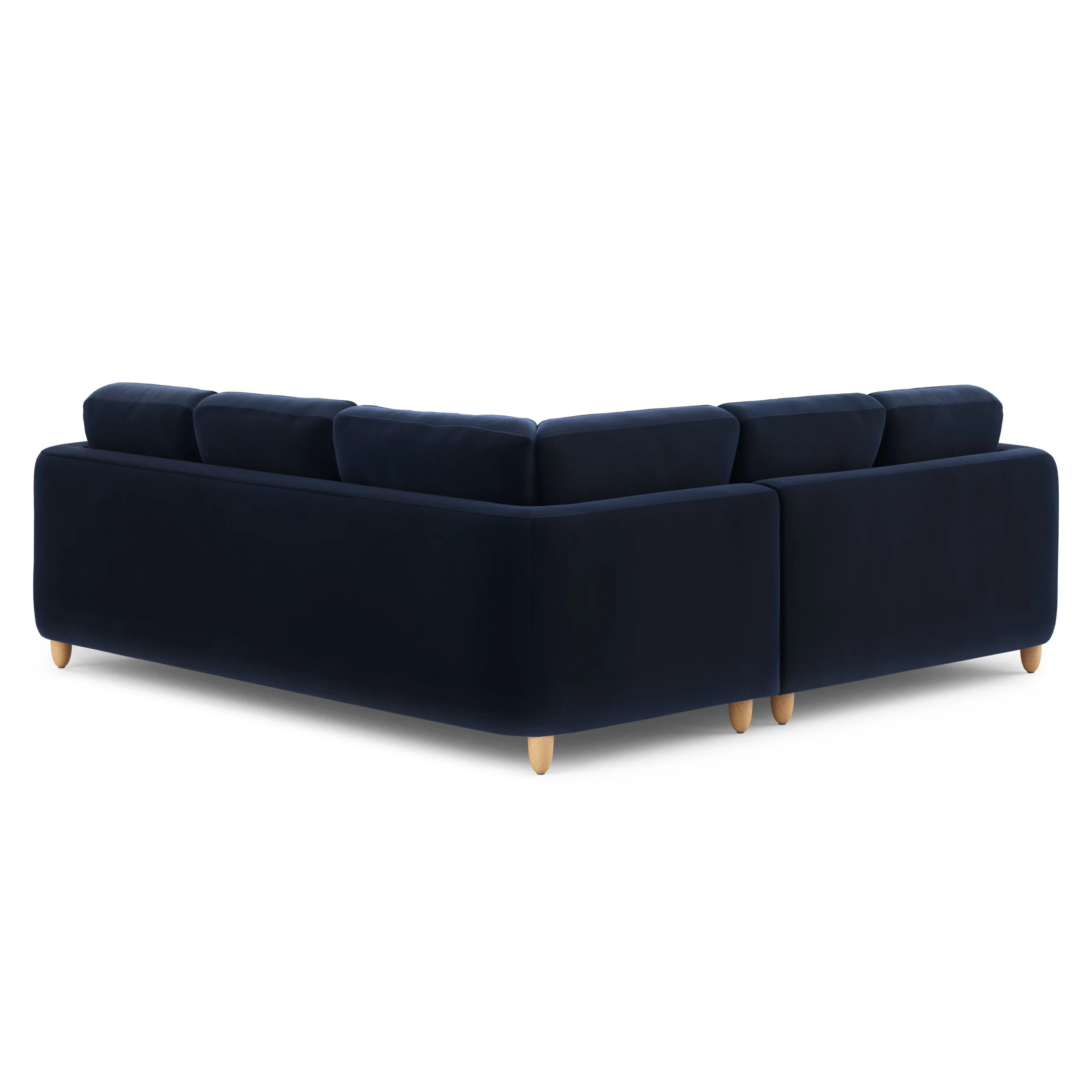 Vati 92_ Velvet Corner Sectional - Natural Oak and Hale Ink - Image 6