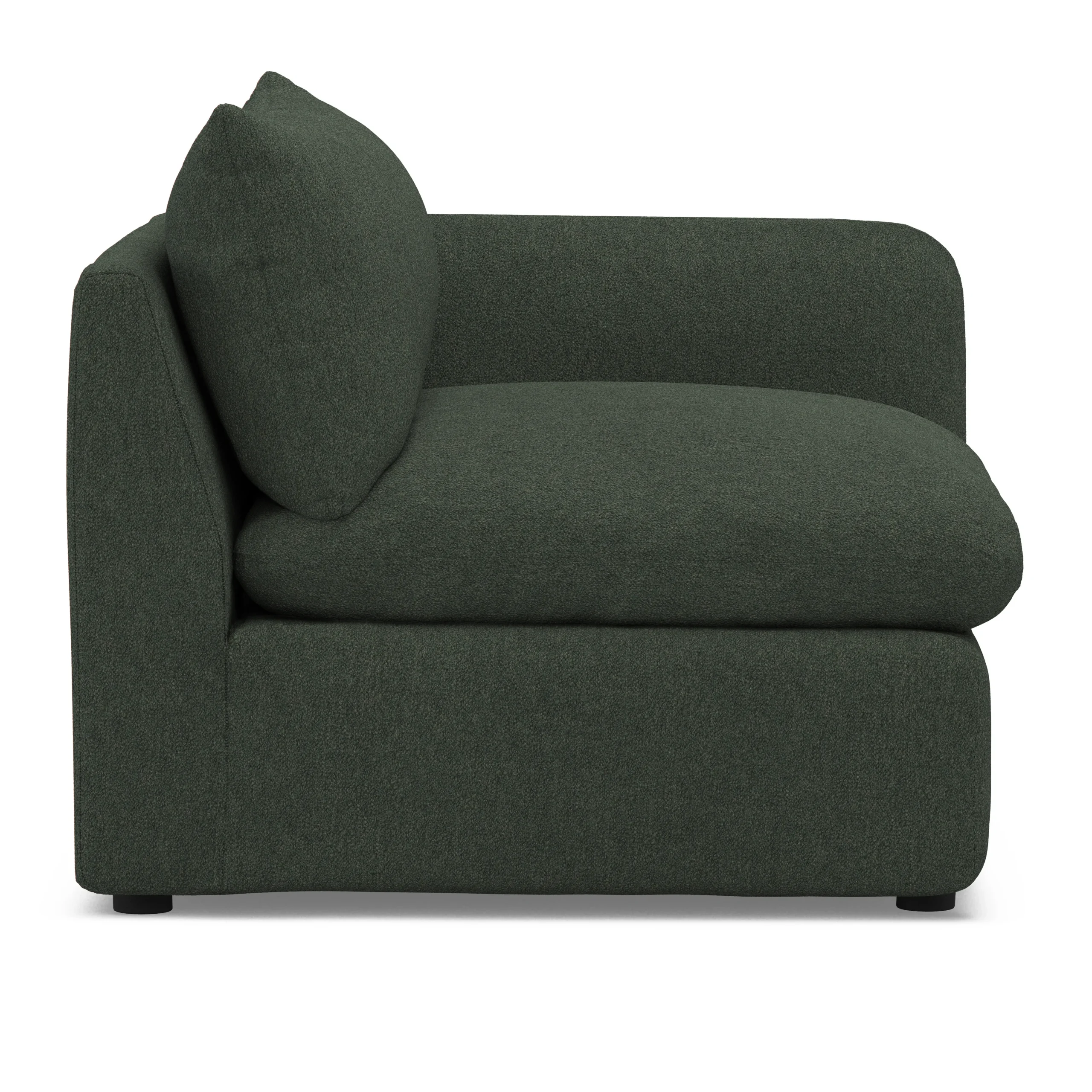 Leigh 46_ Right Arm Module - Green Wool Bouclé - Image 13