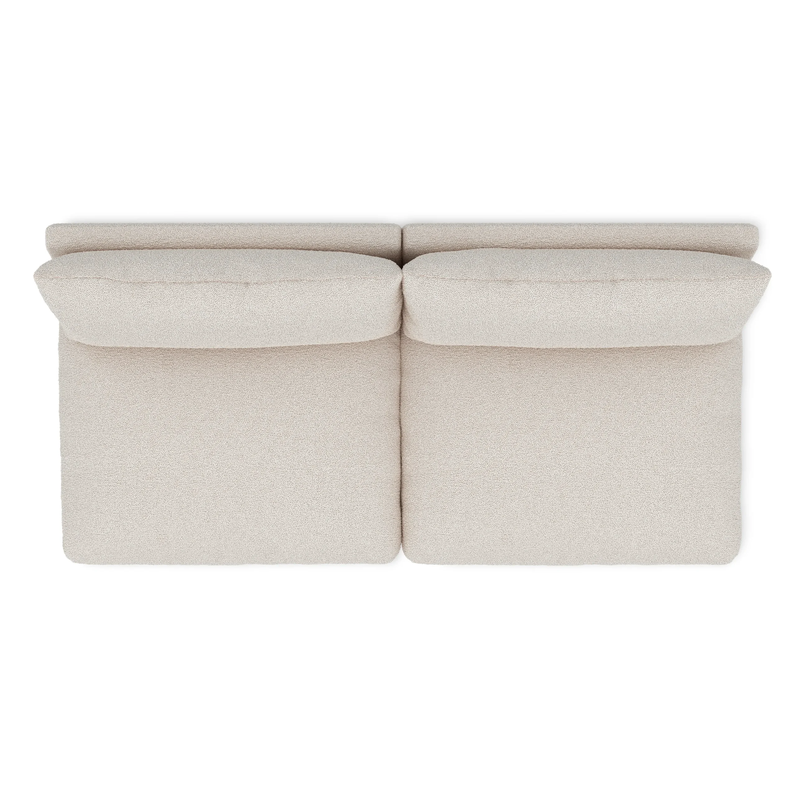 Leigh 79_ Armless Modular Sofa - Ivory Wool Bouclé - Image 9