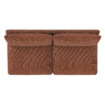 Leigh 79_ Armless Modular Sofa - Napa Rust