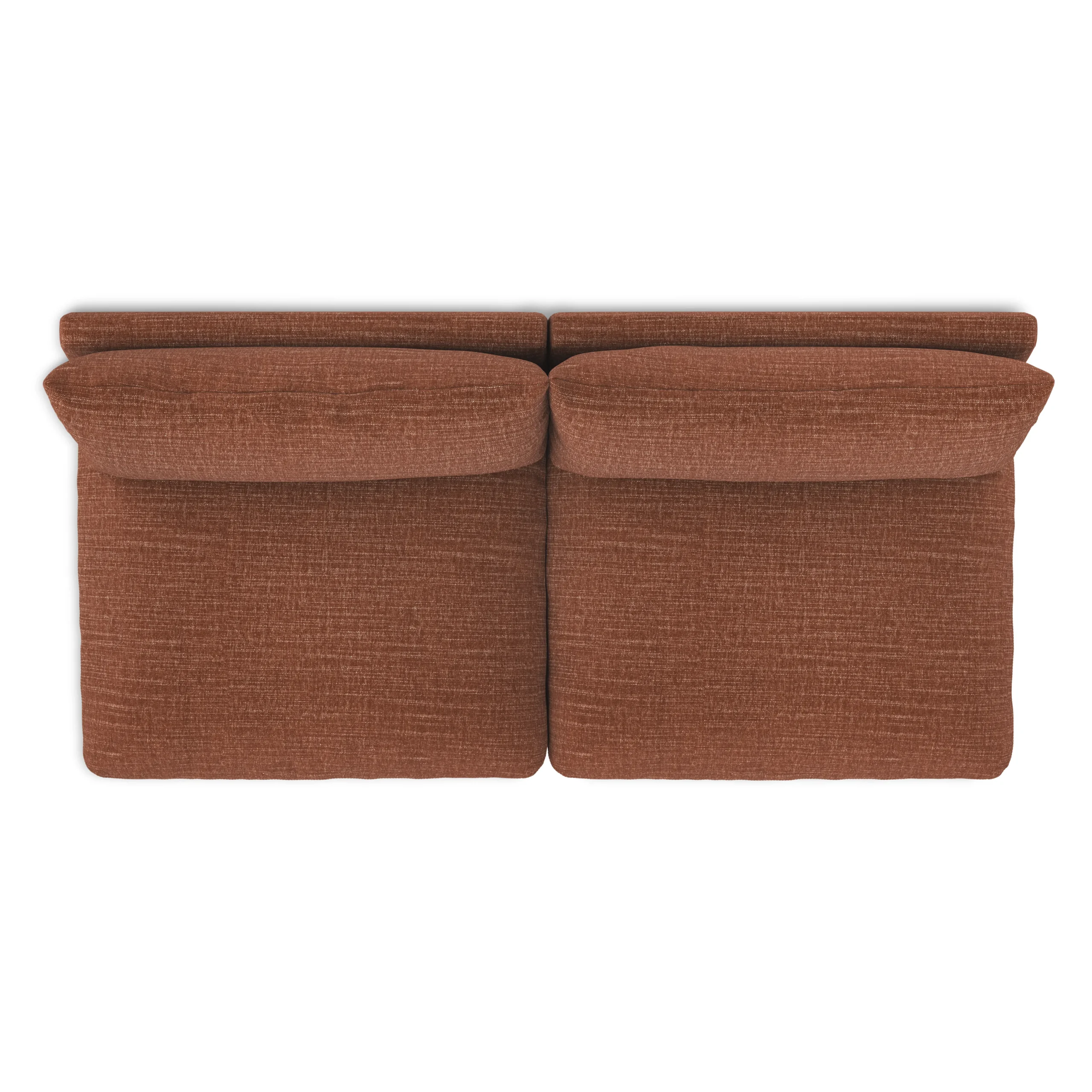 Leigh 79_ Armless Modular Sofa - Napa Rust - Image 7
