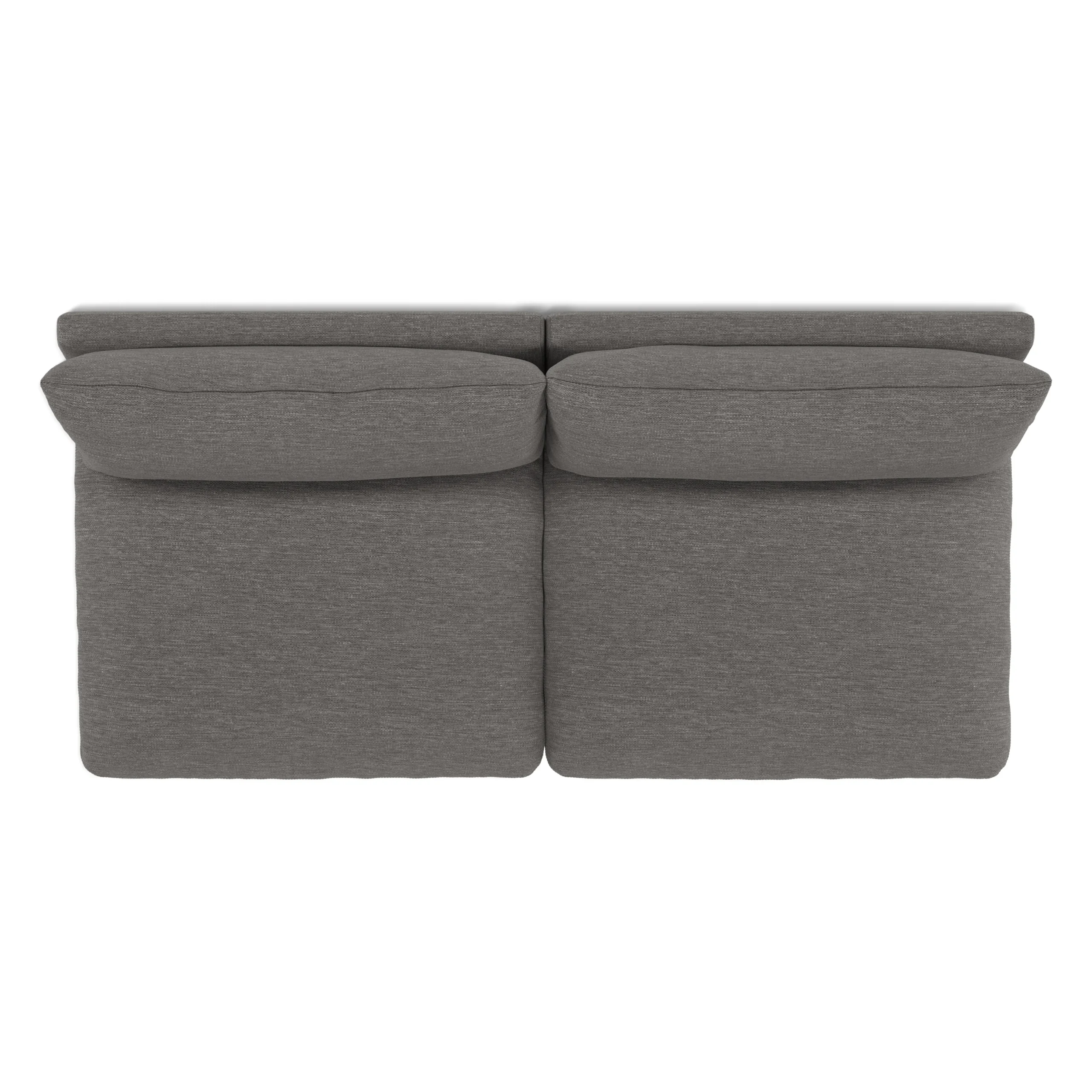 Leigh 79_ Armless Modular Sofa - Silver Gray - Image 9
