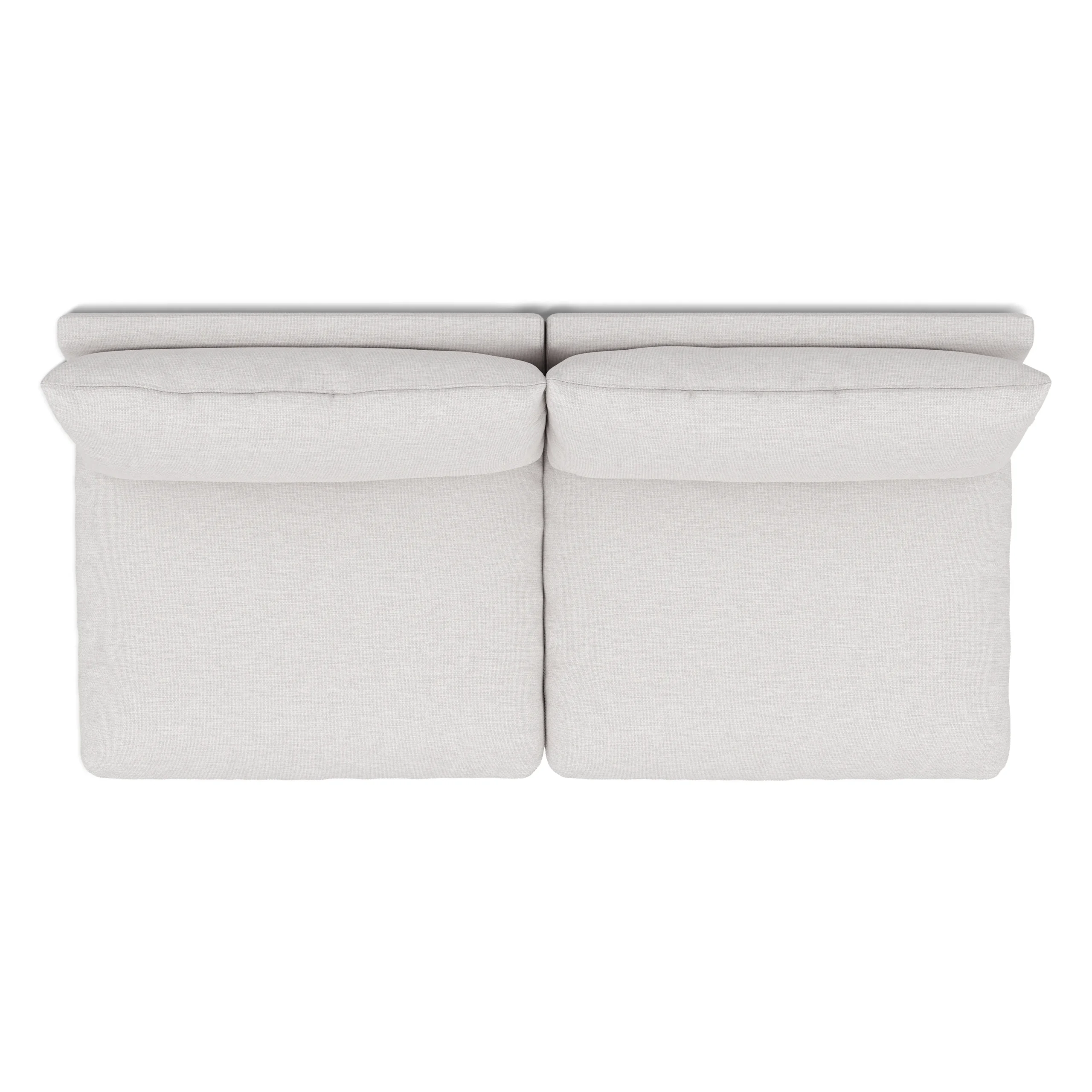 Leigh 79_ Armless Modular Sofa - Silver Ivory - Image 9