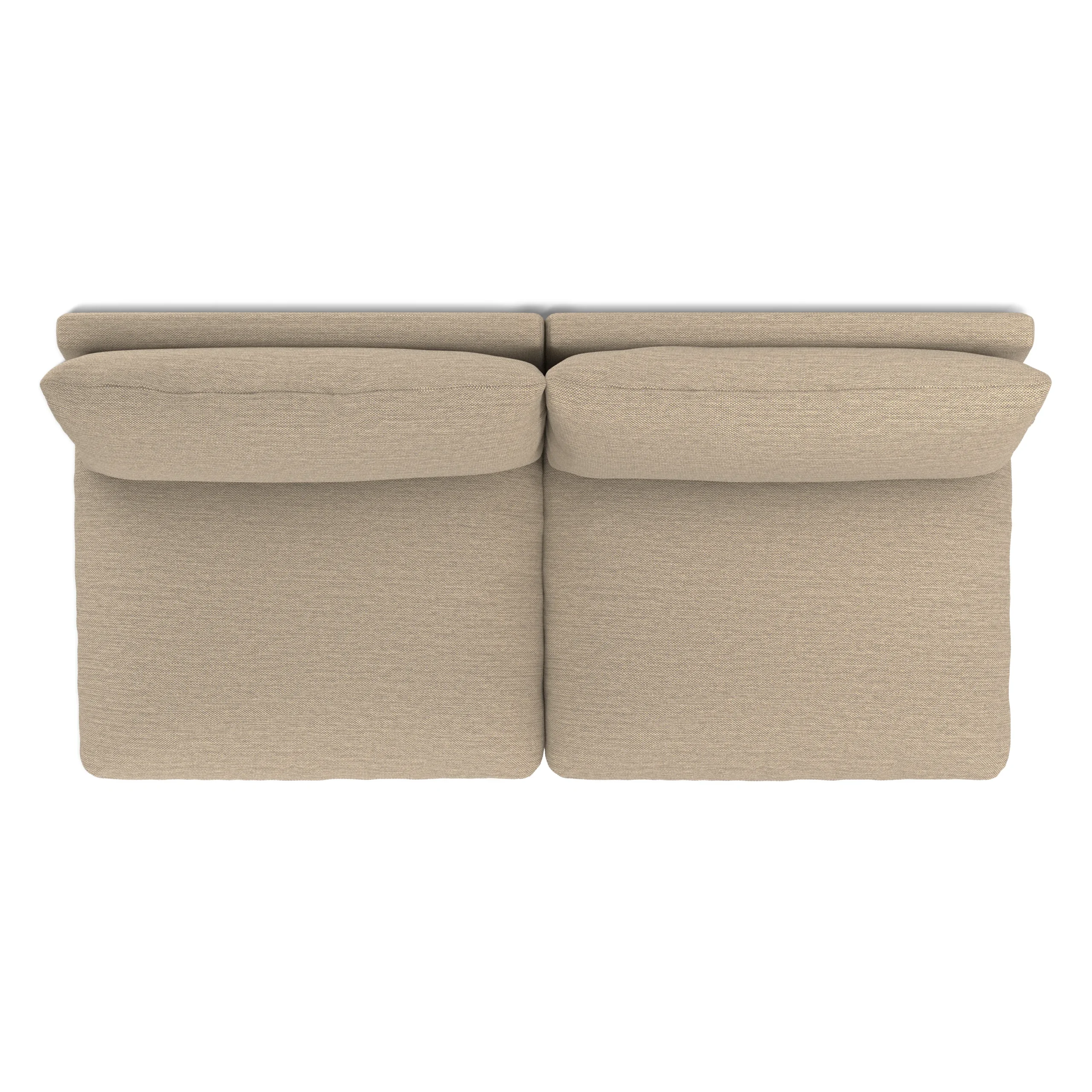 Leigh 79_ Armless Modular Sofa - Silver Taupe - Image 3