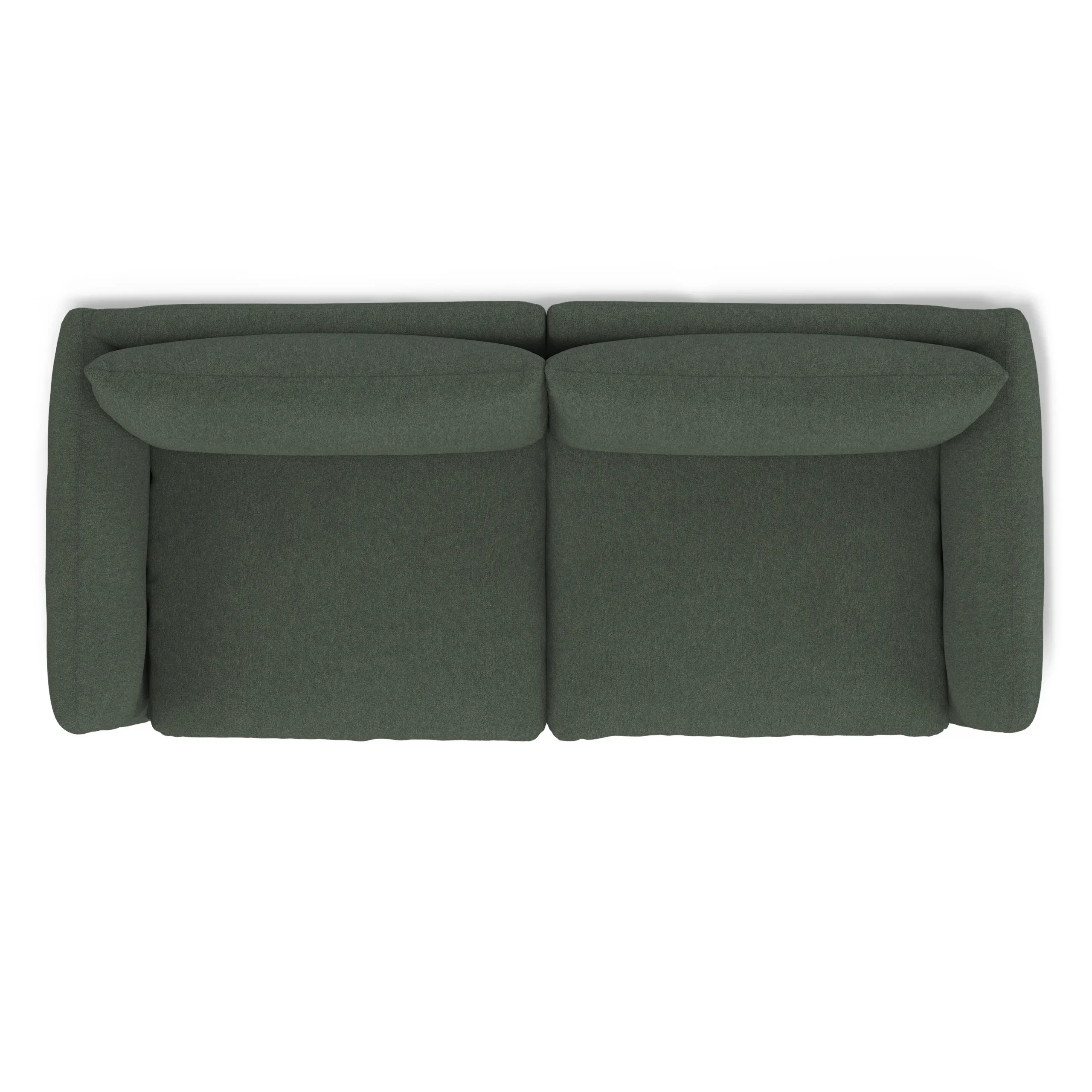 Leigh 92_ Modular Sofa - Green Wool Bouclé - Image 8