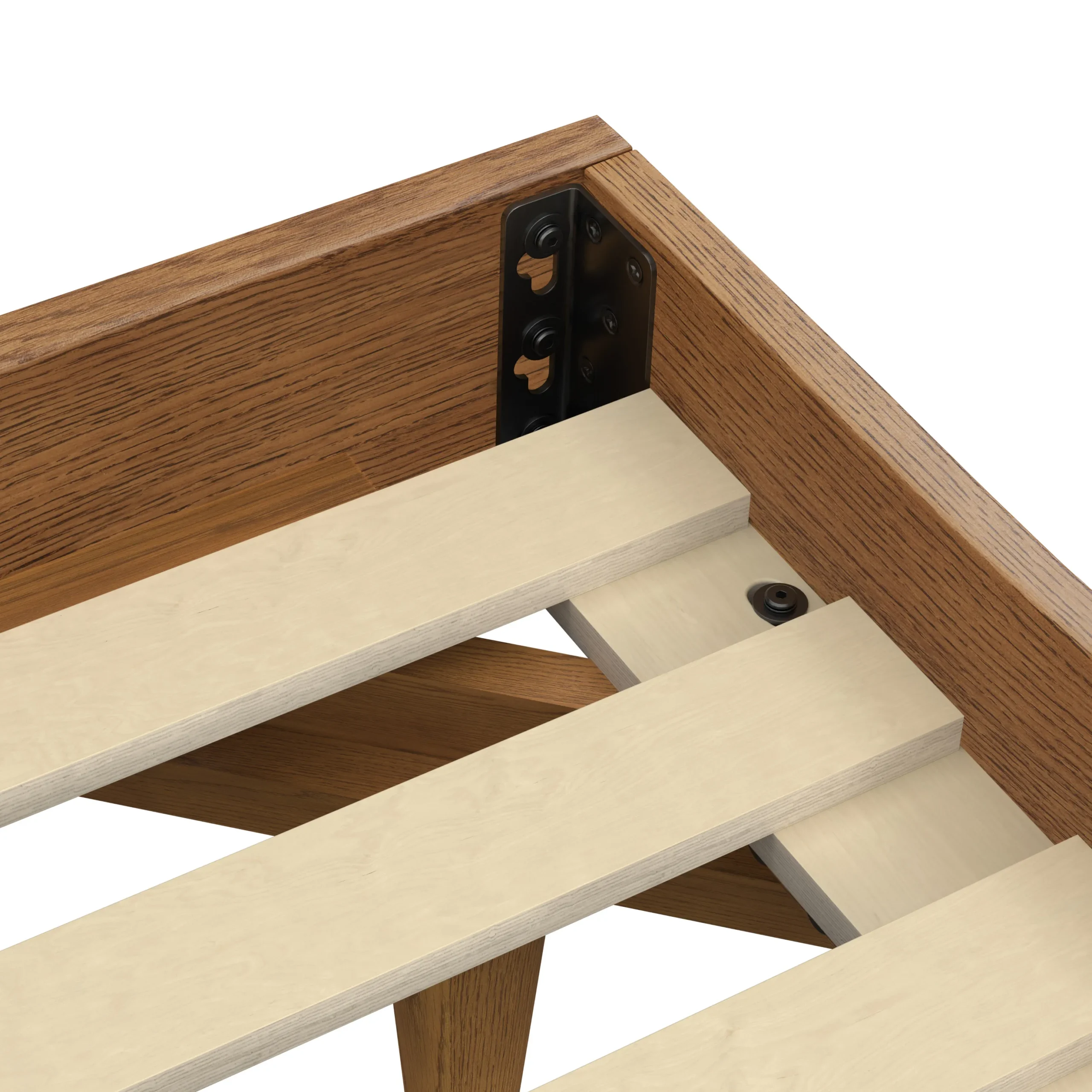 Basi Full Bed Frame - Smoked Oak - Image 3