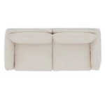 Leigh 92_ Modular Sofa - Ivory Wool Bouclé