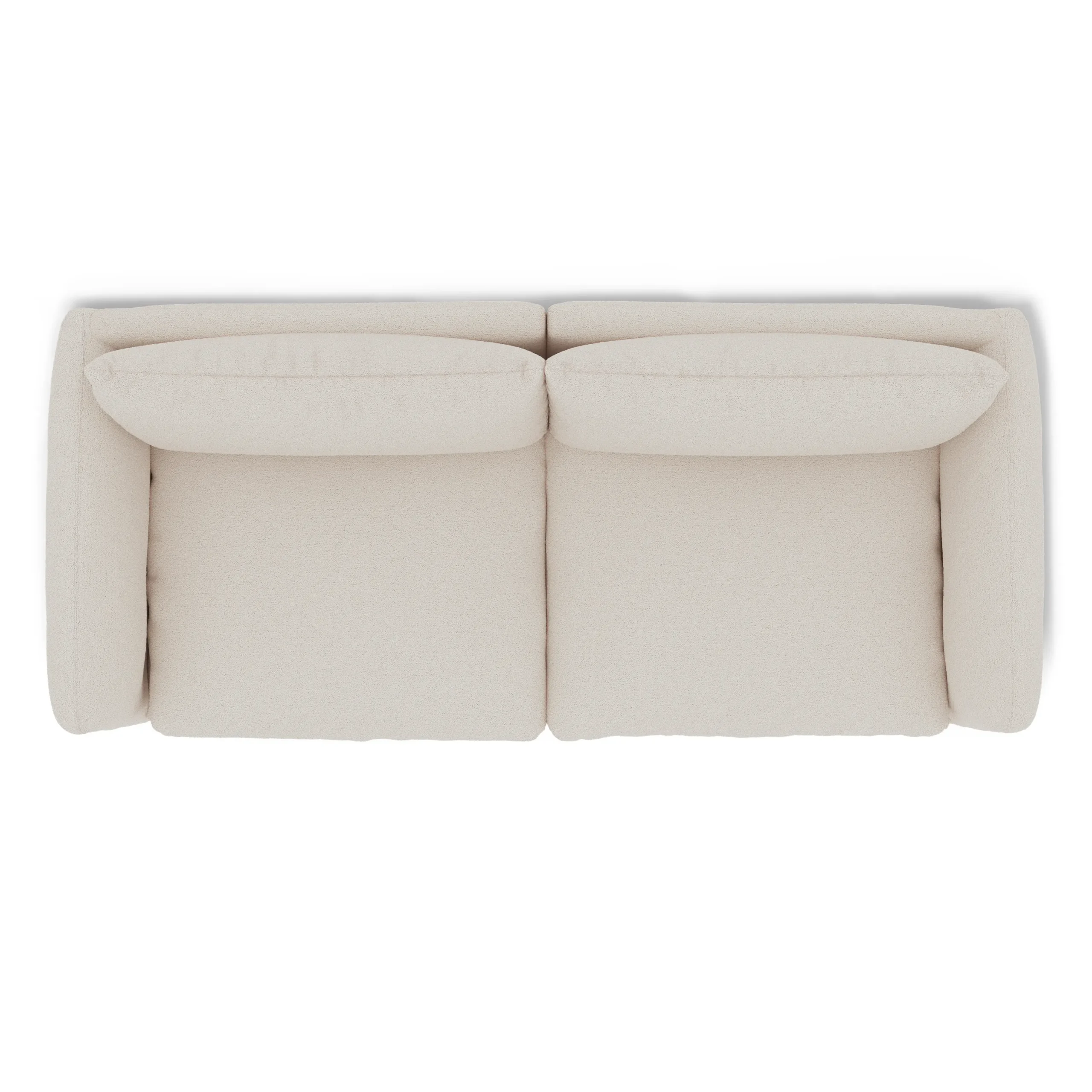 Leigh 92_ Modular Sofa - Ivory Wool Bouclé - Image 5