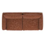 Leigh 92_ Modular Sofa - Napa Rust