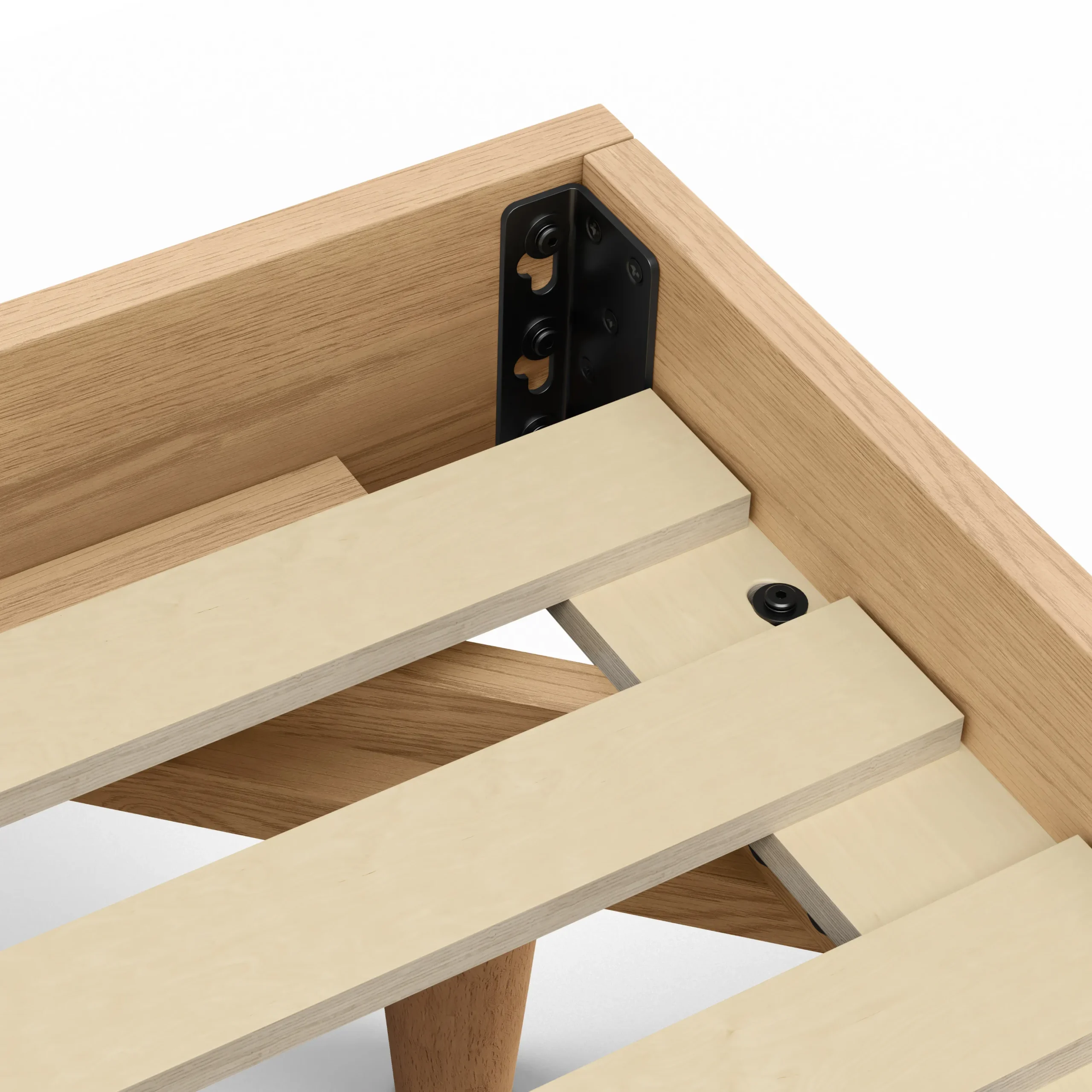 Basi Full Bed Frame - White Oak - Image 3