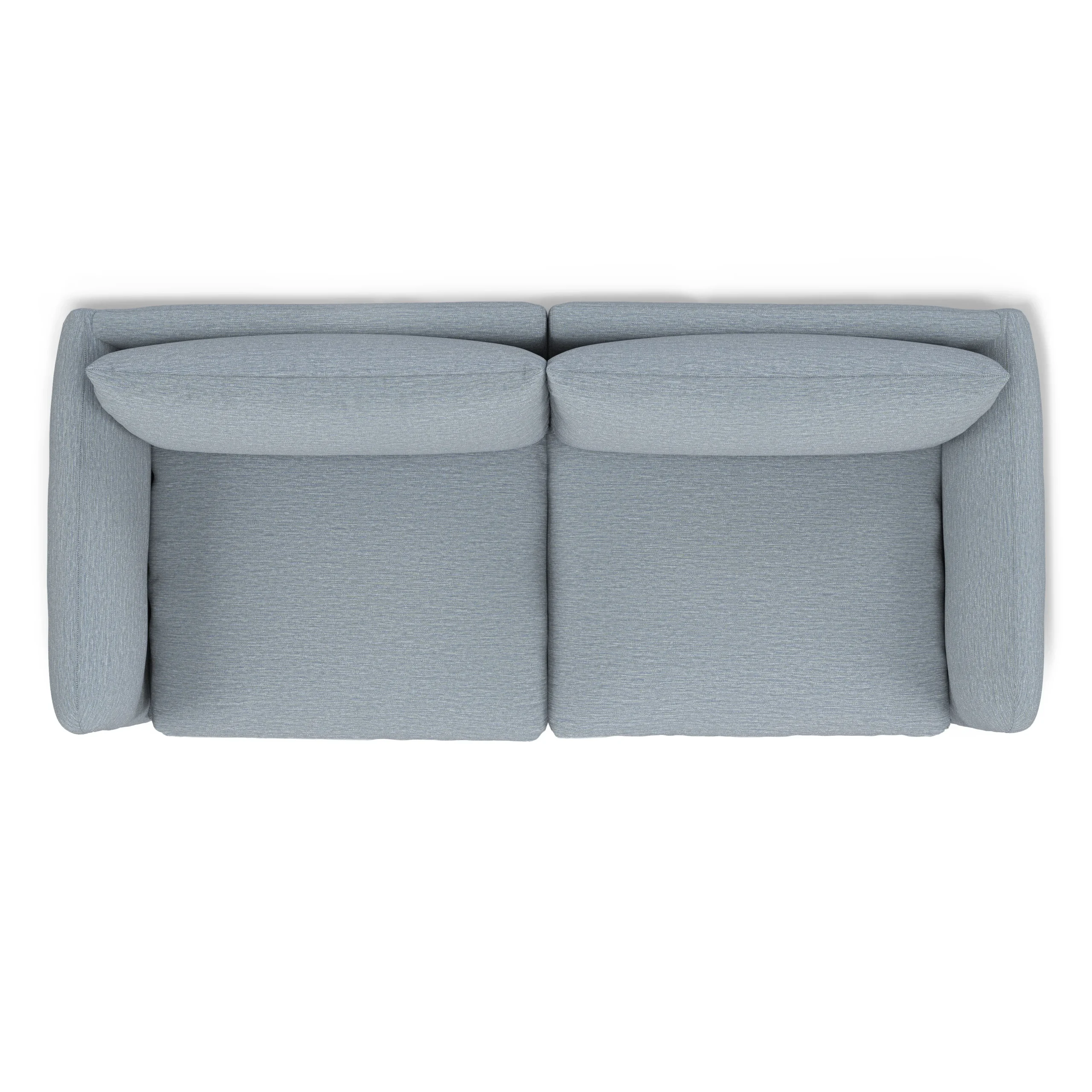 Leigh 92_ Modular Sofa - Silver Light Blue - Image 8