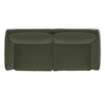 Leigh 92_ Velvet Modular Sofa - Hale Fir Green