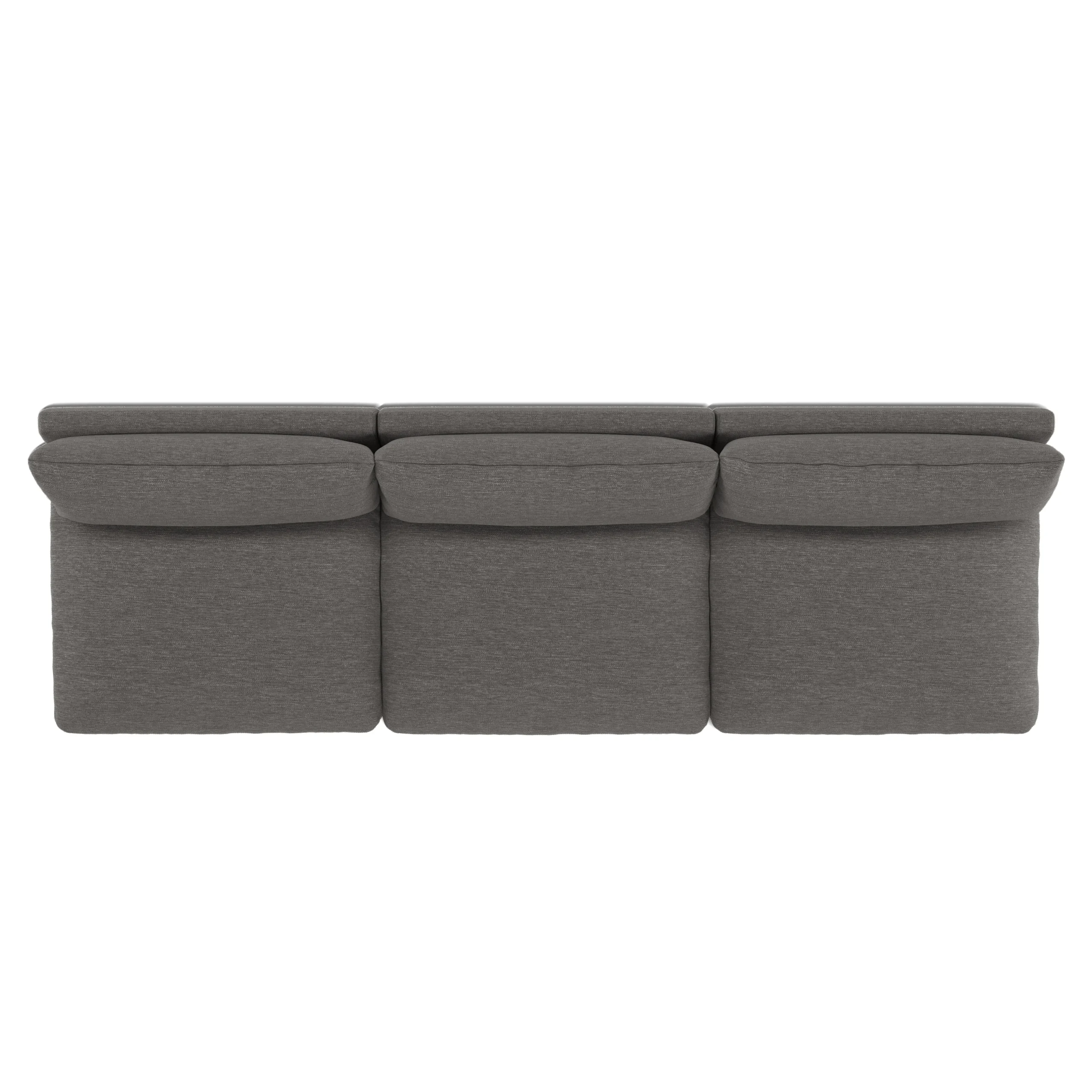 Leigh 118_ Armless Modular Sofa - Silver Gray - Image 9
