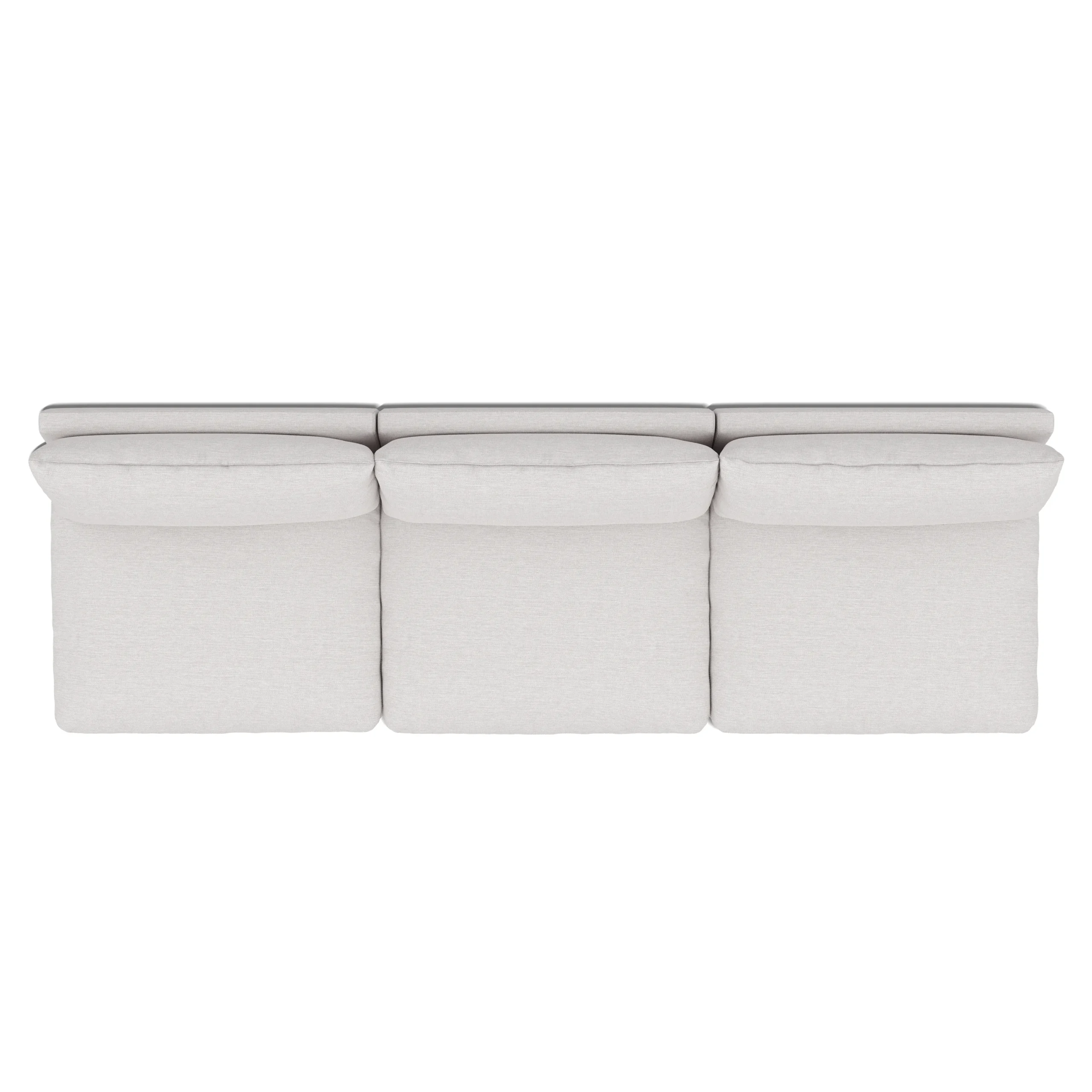 Leigh 118_ Armless Modular Sofa - Silver Ivory - Image 9