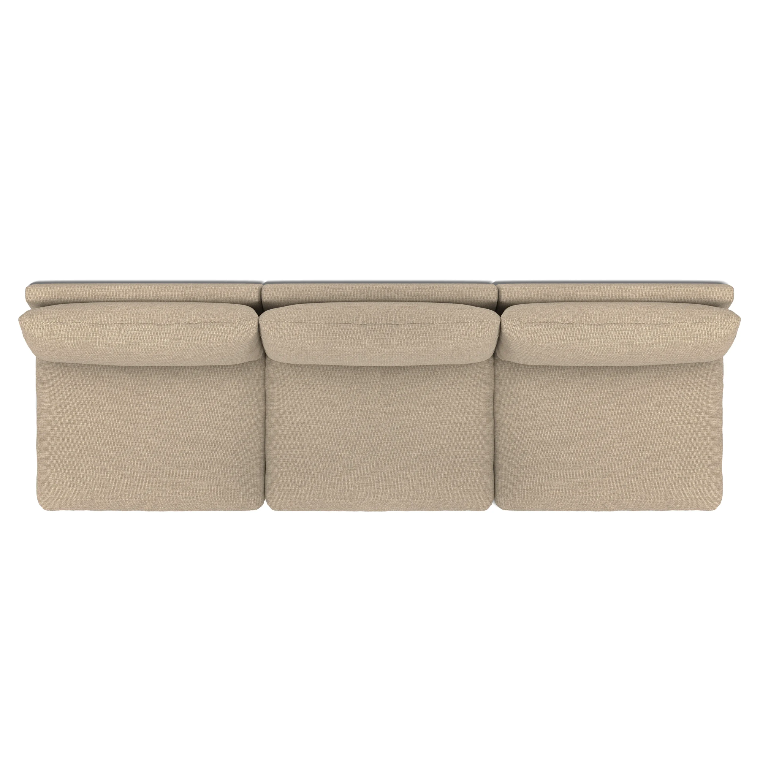 Leigh 118_ Armless Modular Sofa - Silver Taupe - Image 8