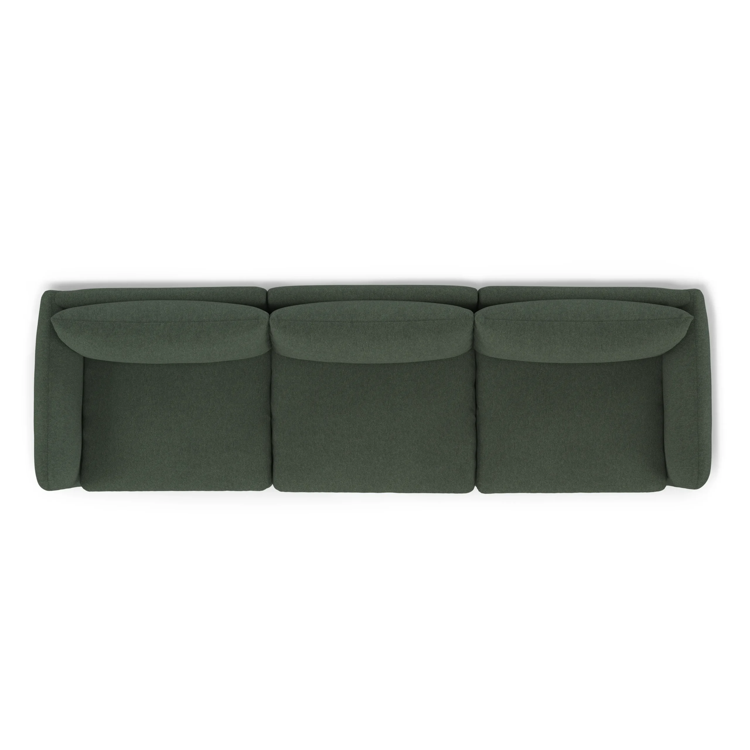 Leigh 131.5_ Modular Sofa - Green Wool Bouclé - Image 10