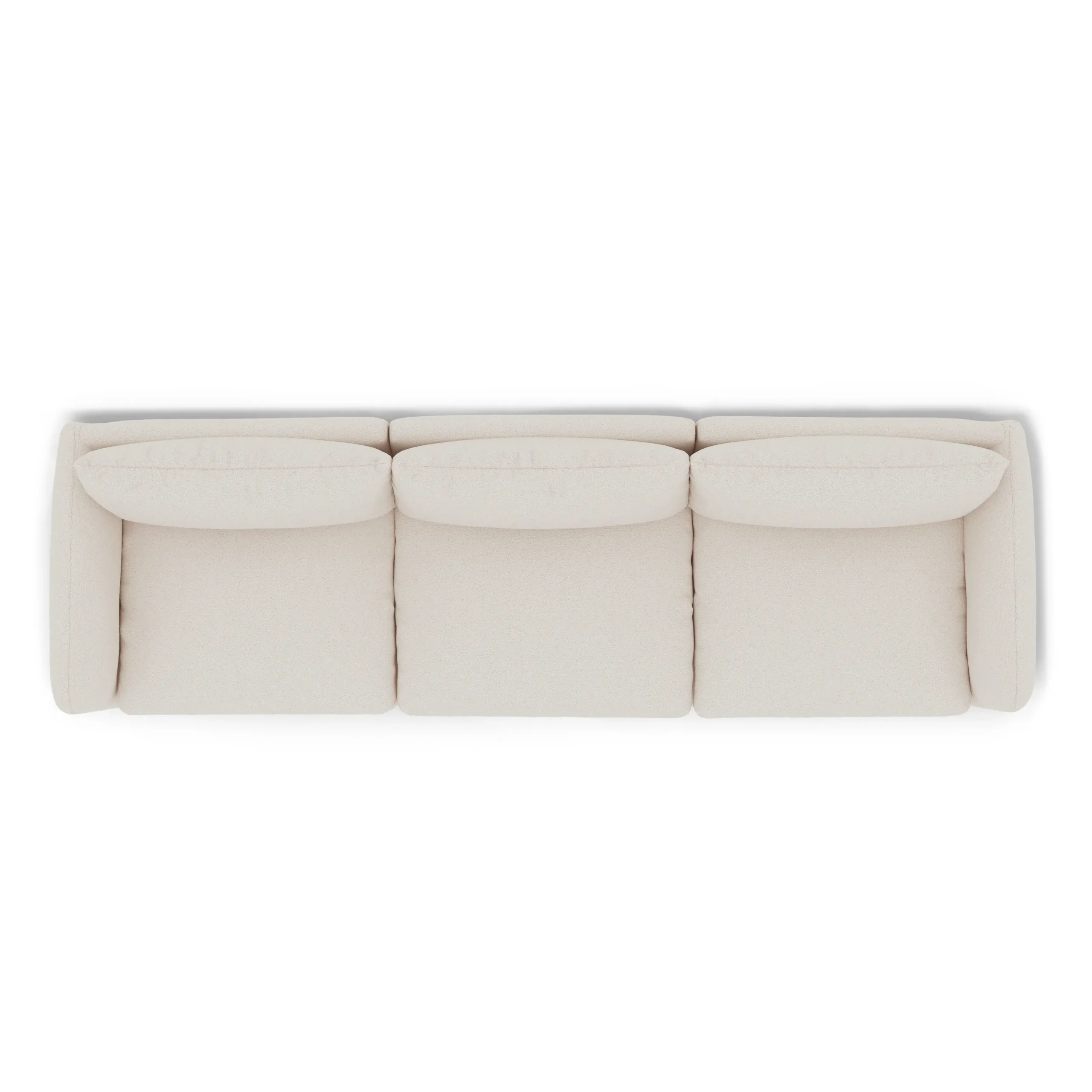 Leigh 131.5_ Modular Sofa - Ivory Wool Bouclé - Image 6