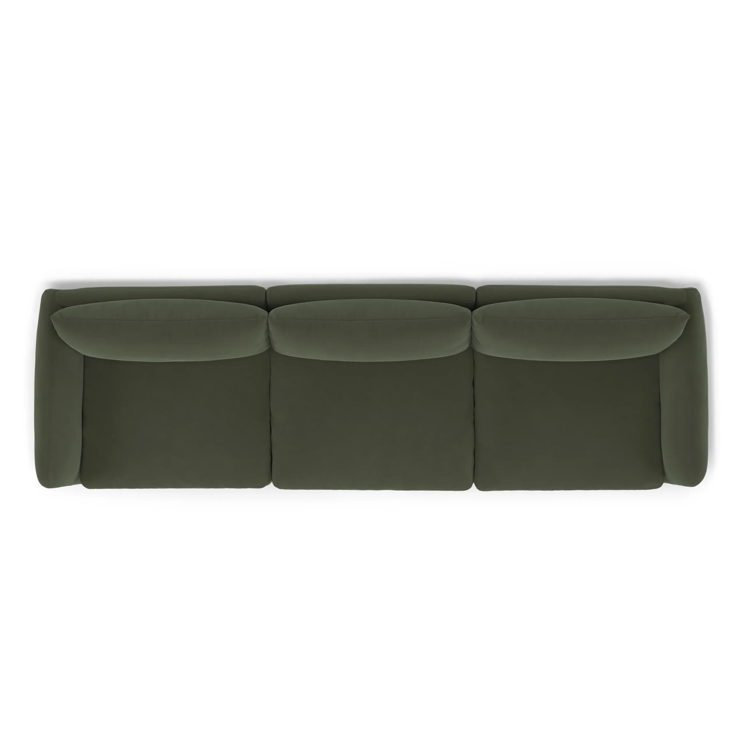 Leigh 131.5_ Velvet Modular Sofa - Hale Fir Green - Image 8