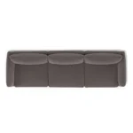 Leigh 131.5_ Velvet Modular Sofa - Hale Warm Gray