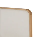 Bjorn King Upholstered Bed with Nightstands Set - White Oak and Ratine Ivory