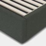 Calabri King Upholstered Bed - Green Wool Bouclé