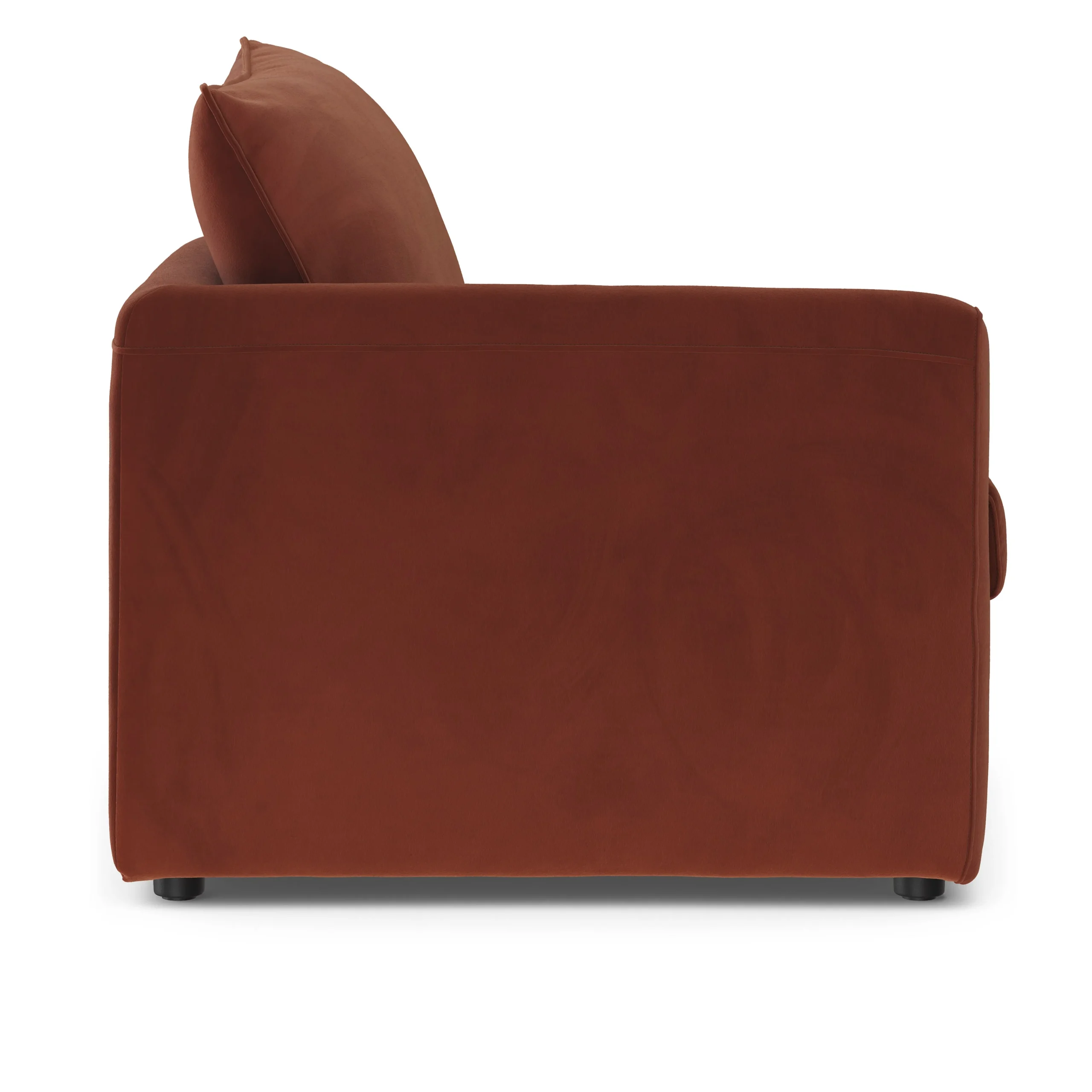 Lenae 36.25_ Velvet Left Arm Module - Hale Rust - Image 13