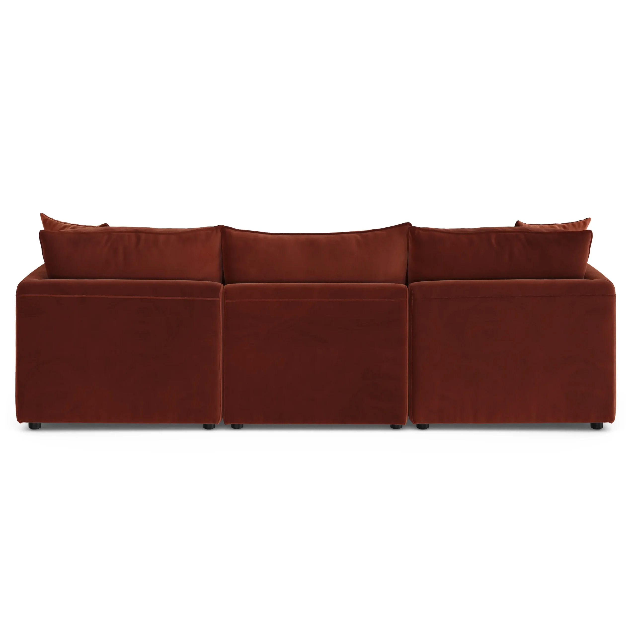 Lenae 104.5_ Velvet Modular Sofa - Hale Rust - Image 8