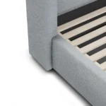 Calabri King Upholstered Bed - Silver Light Blue