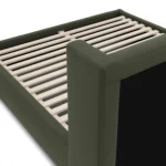 Calabri King Velvet Bed - Hale Fir Green