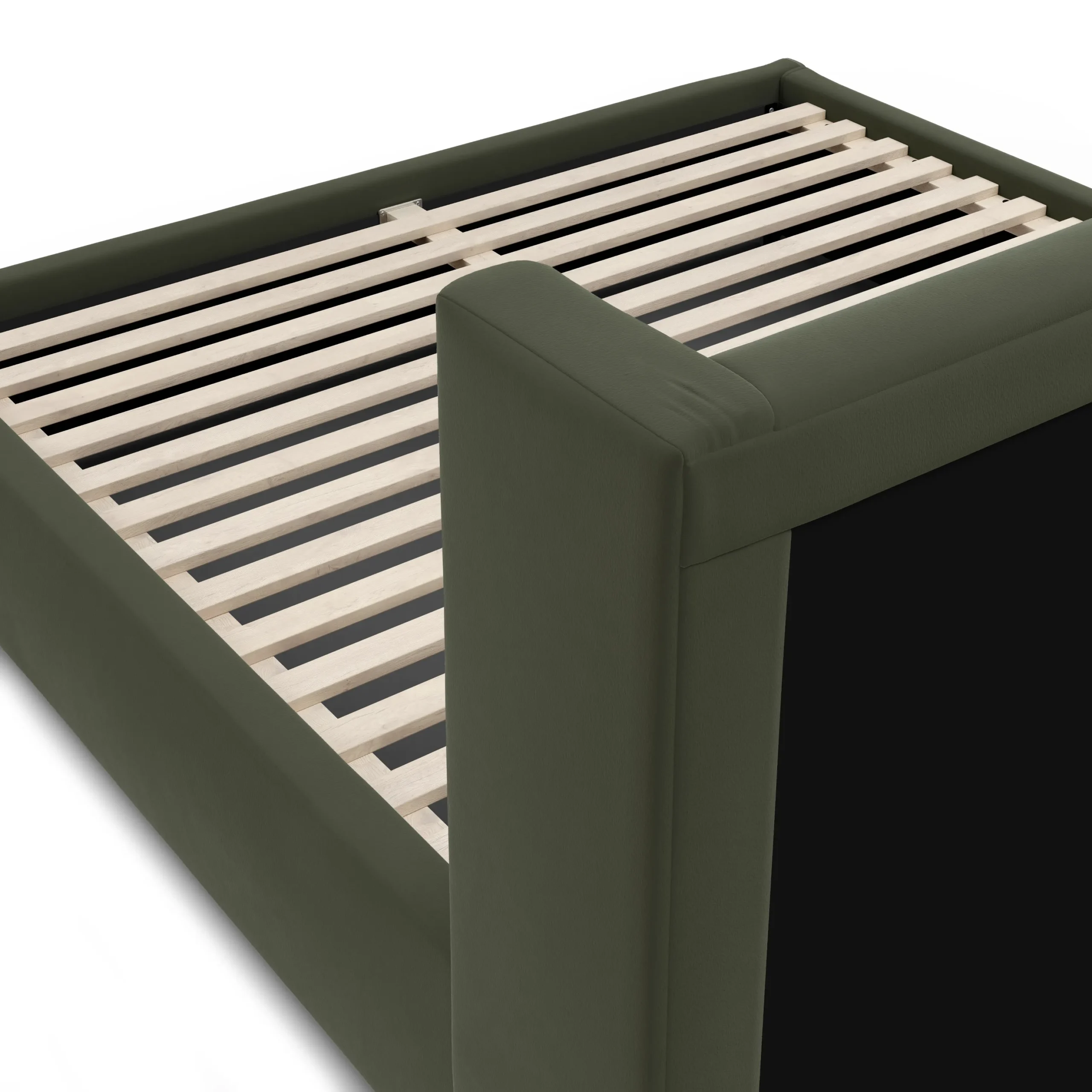 Calabri King Velvet Bed - Hale Fir Green - Image 10