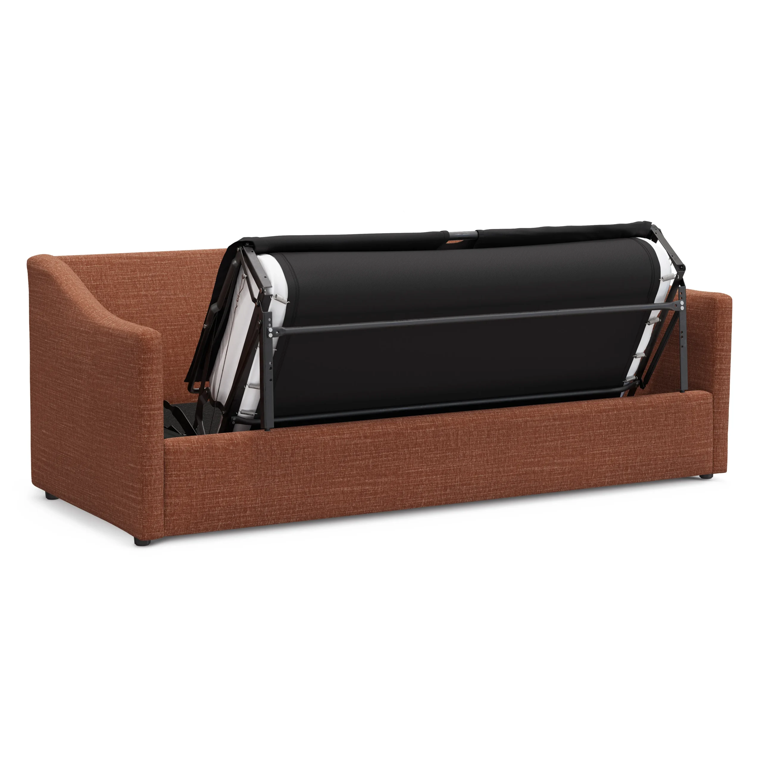 Landry 84.5_ Sofa Bed - Napa Rust - Image 6