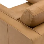 Sven 42_ Tufted Leather Lounge Chair - Charme Tan