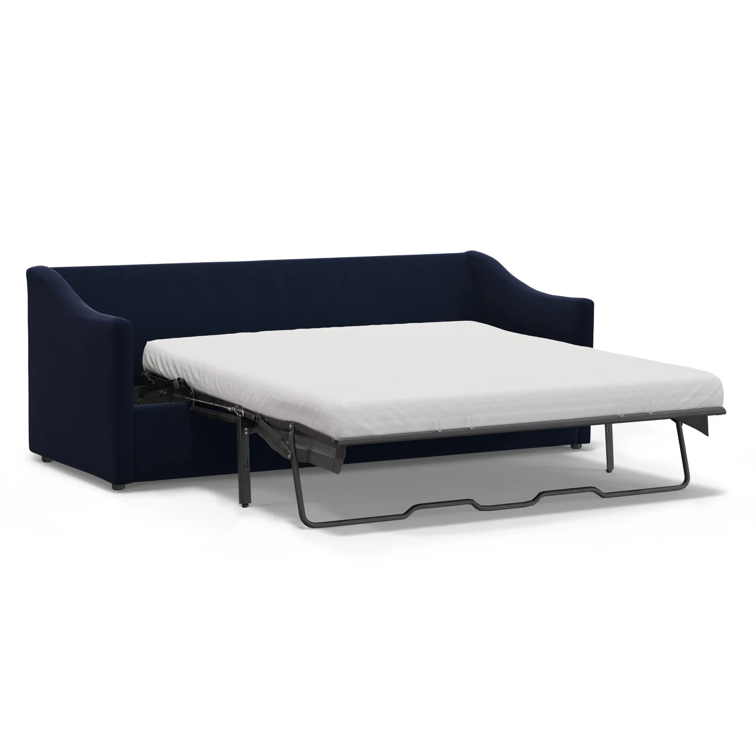 Landry 84.5_ Velvet Sofa Bed - Hale Ink - Image 6