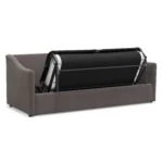 Landry 84.5_ Velvet Sofa Bed - Hale Warm Gray