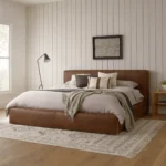 Cigar King Leather Storage Bed - Rawhide Brown