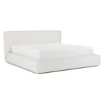 Cigar King Upholstered Storage Bed - Ankara Ivory